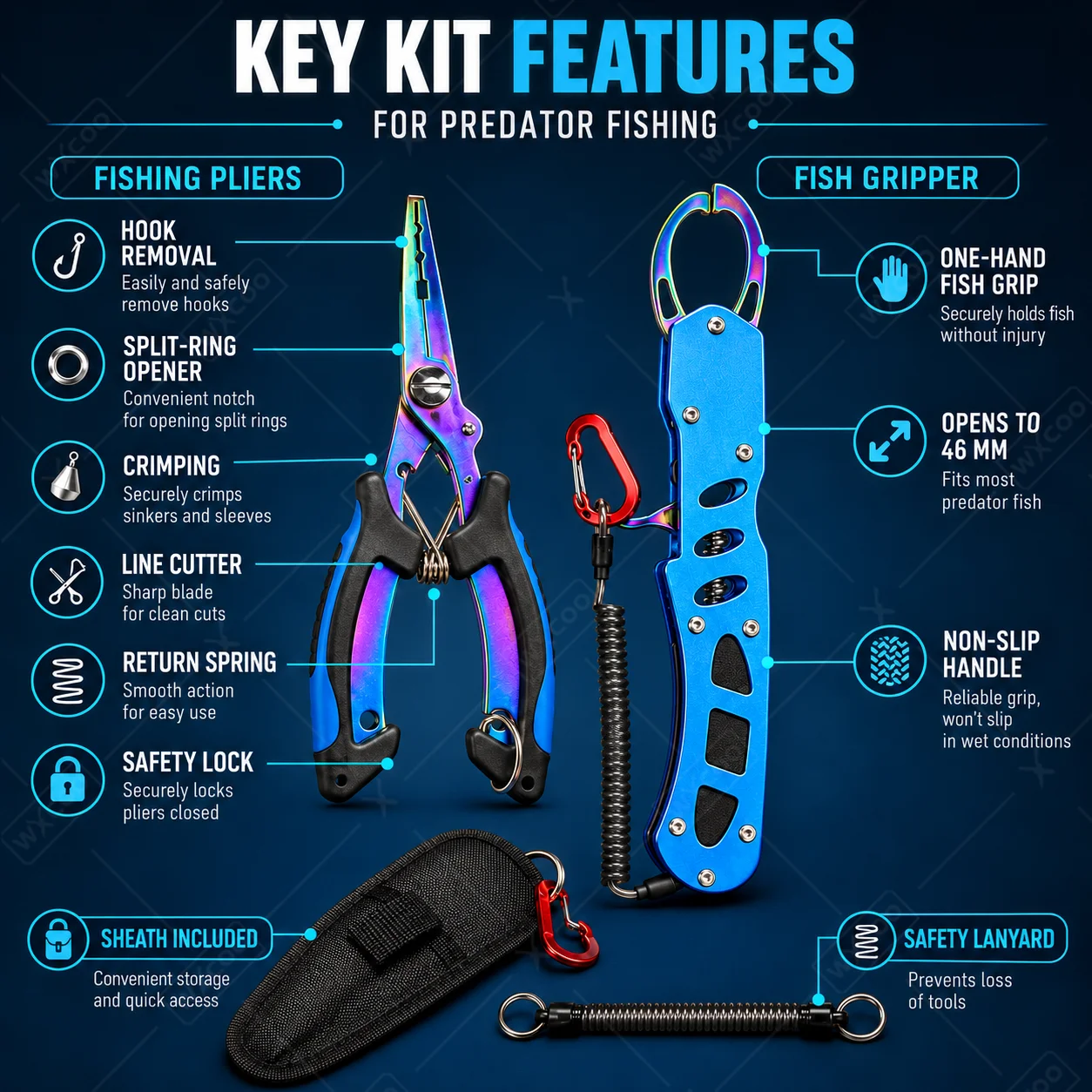 Blue Titanium Coated Saltwater - Fishing Hook Sharpener review and price