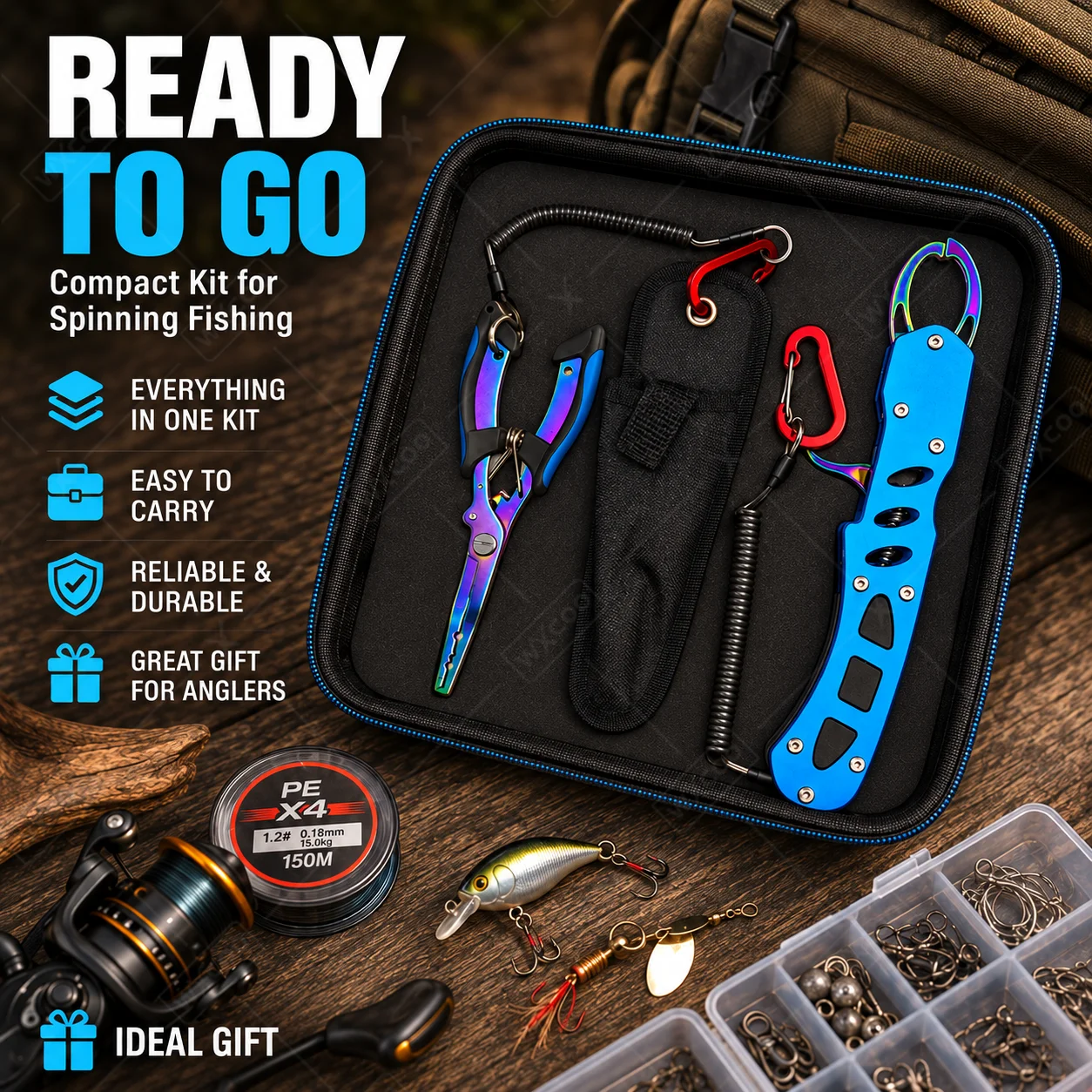 Blue Titanium Coated Saltwater - Fishing Hook Sharpener review and price