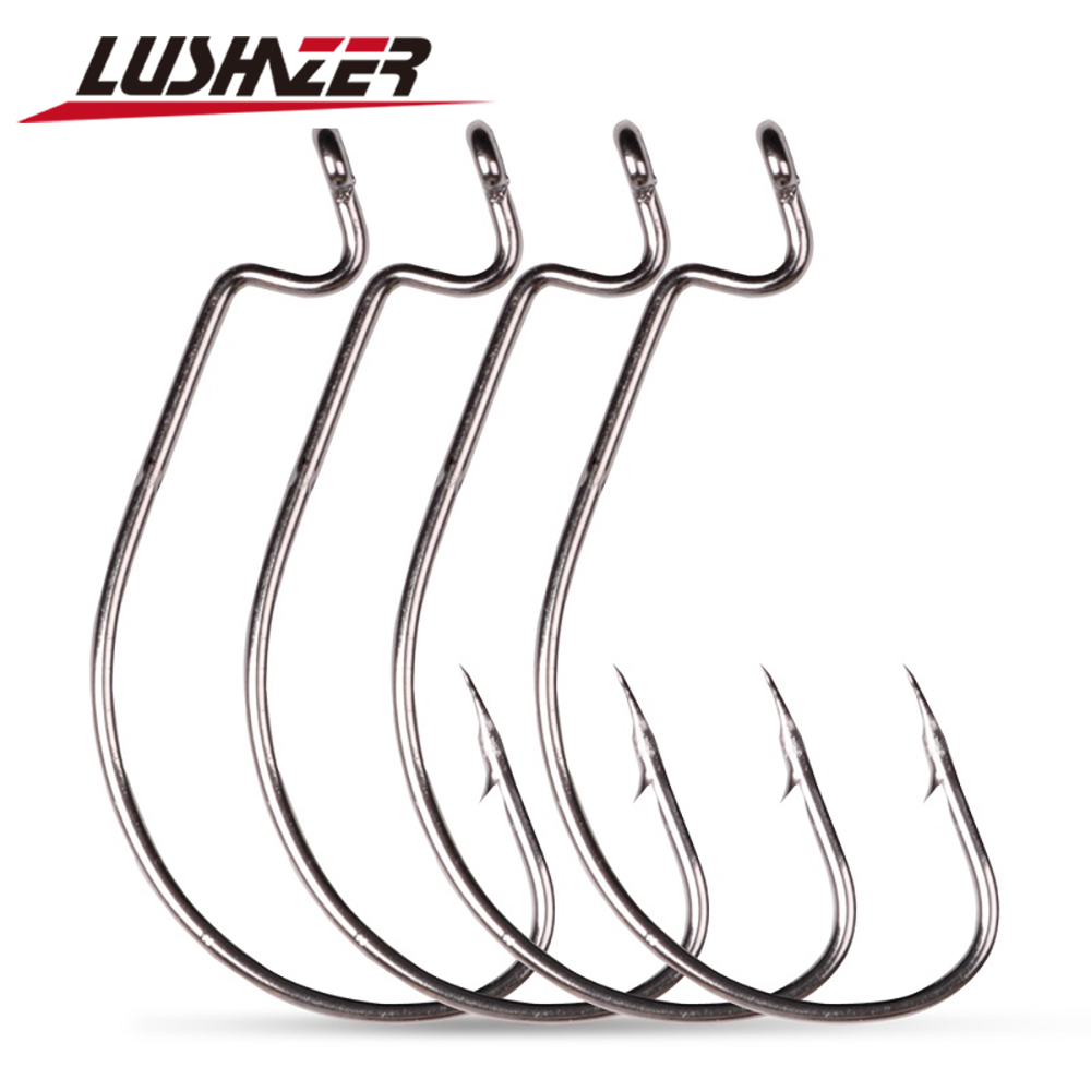 LUSHAZER 10pcs/lot Carbon Stee - Fishing Hook Assortment review and price