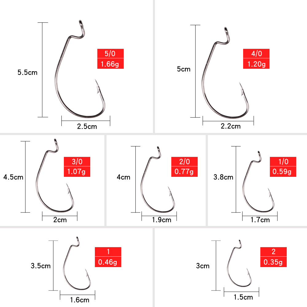 LUSHAZER 10pcs/lot Carbon Stee - Fishing Hook Assortment review and price
