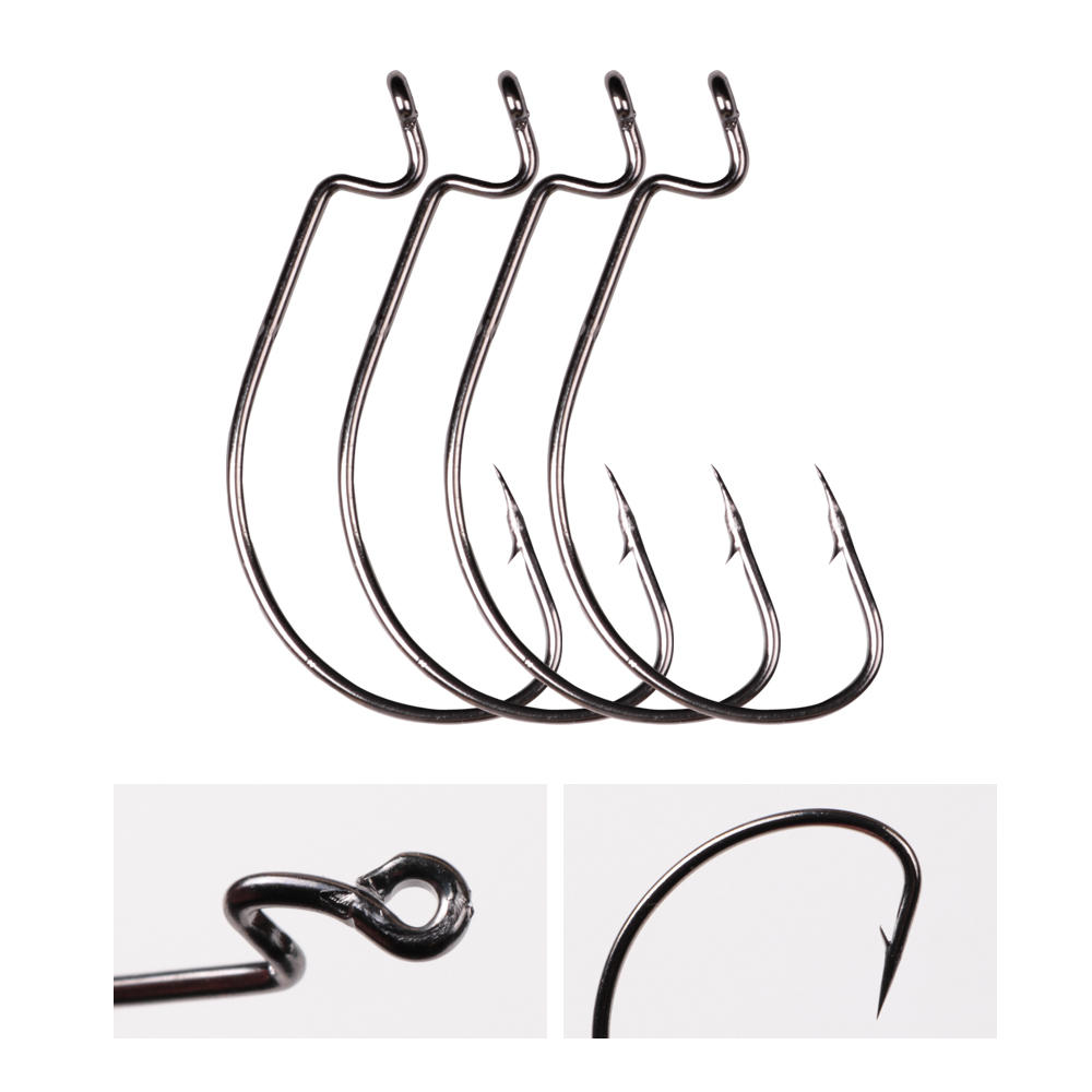 LUSHAZER 10pcs/lot Carbon Stee - Fishing Hook Assortment review and price