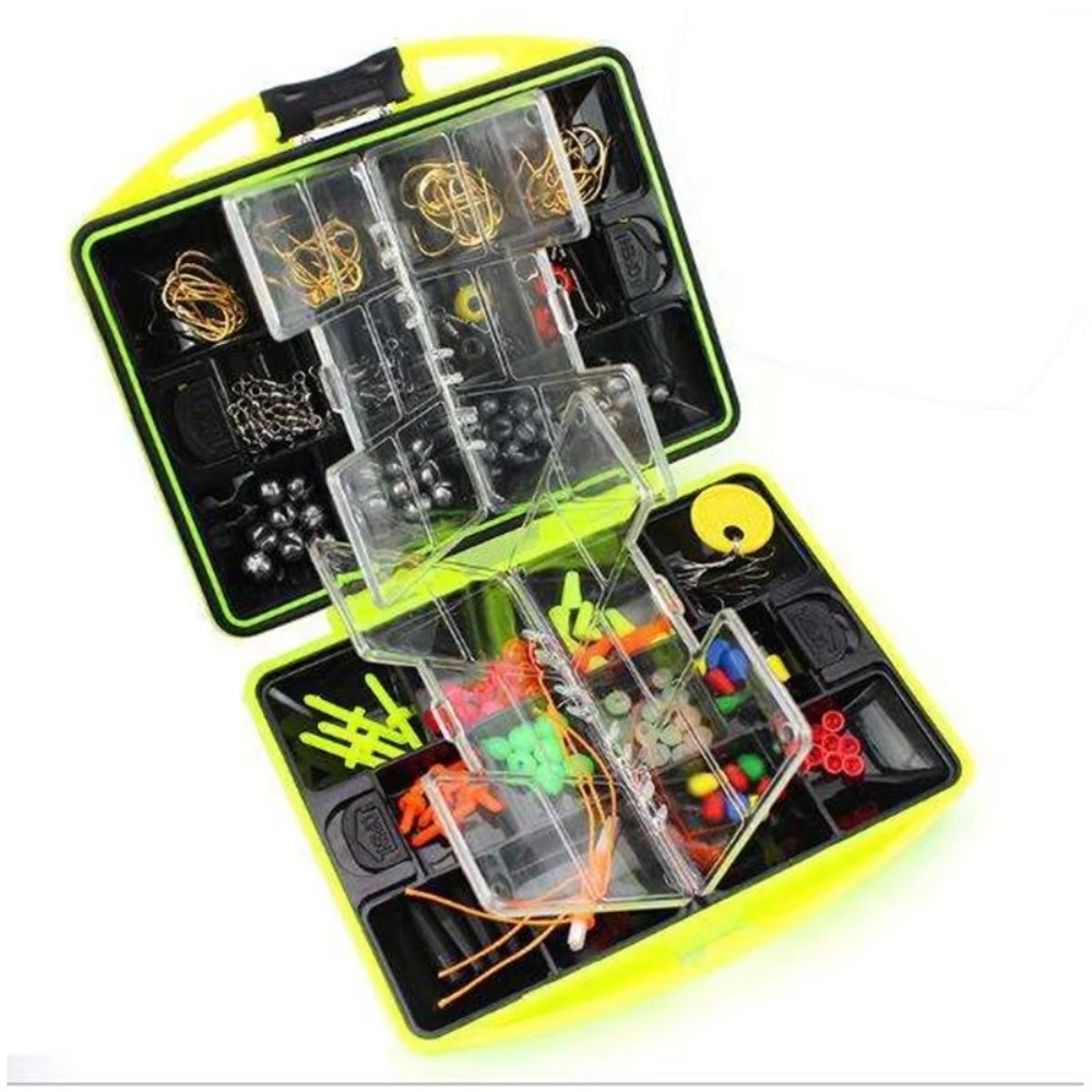 184pcs Fishing Accessories Kit - Fishing Hook Box review and price