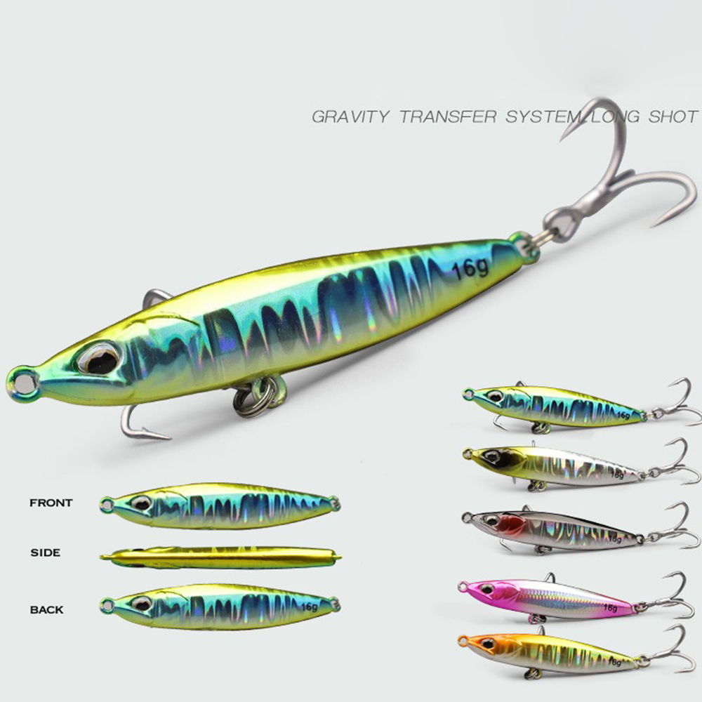Jig Fishing Lures Metal Jiggin - Fishing Hook Treble review and price