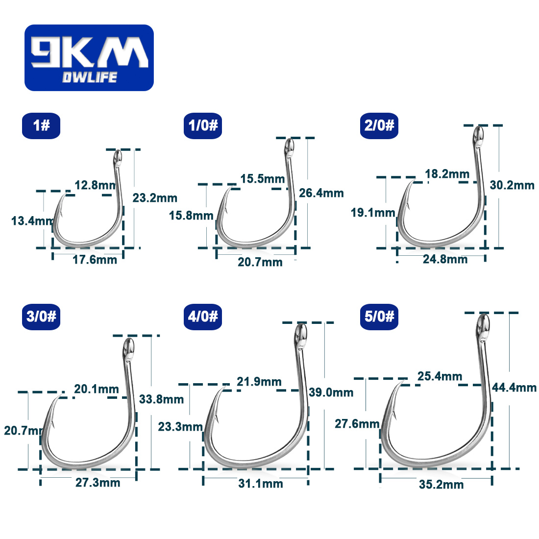 9KM Fishing Hooks Saltwater Li - Fishing Hook Offset review and price