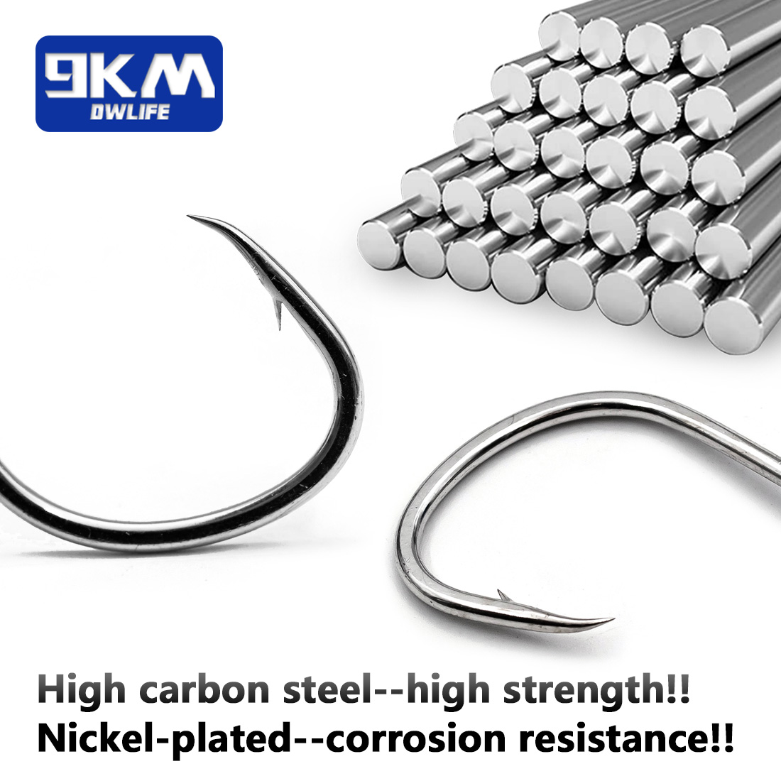 9KM Fishing Hooks Saltwater Li - Fishing Hook Offset review and price