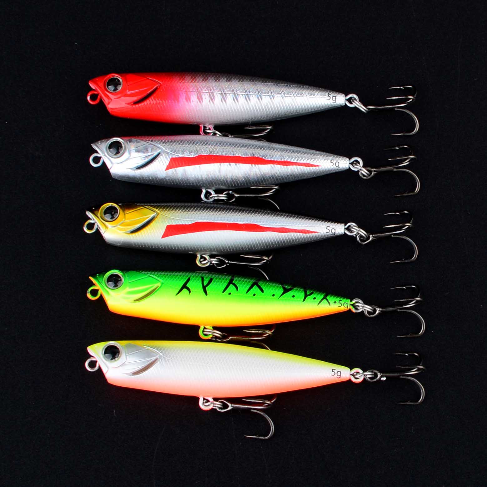 1pc 5g 10g 14g Topwater Popper - Fishing Hook Treble review and price